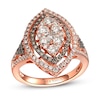 Thumbnail Image 1 of Le Vian Chocolate Diamond Ring 1-1/2 ct tw Round 14K Strawberry Gold