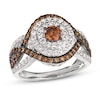 Thumbnail Image 0 of Le Vian Chocolate Diamond Ring 1-5/8 ct tw 14K Vanilla Gold