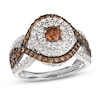 Thumbnail Image 1 of Le Vian Chocolate Diamond Ring 1-5/8 ct tw 14K Vanilla Gold