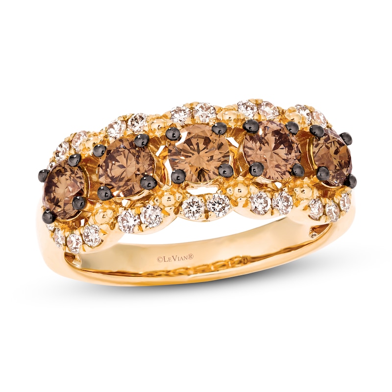 Le Vian Diamond Ring 1-1/2 ct tw Round 14K Honey Gold