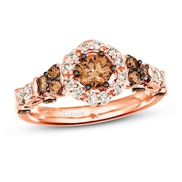 Le Vian Chocolate Diamond Ring 1 ct tw 14K Strawberry Gold