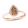 Le Vian Chocolate Diamond Ring 1/2 ct tw 14K Strawberry Gold