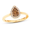 Thumbnail Image 1 of Le Vian Chocolate Diamond Ring 1/2 ct tw 14K Honey Gold