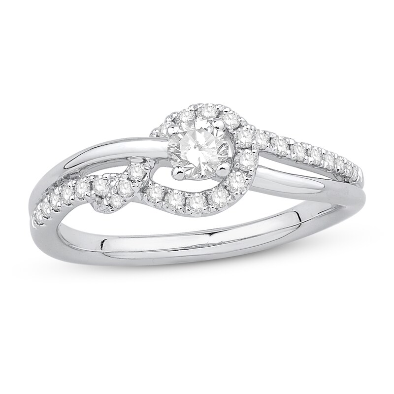 Diamond Ring 3/8 ct tw 10K White Gold