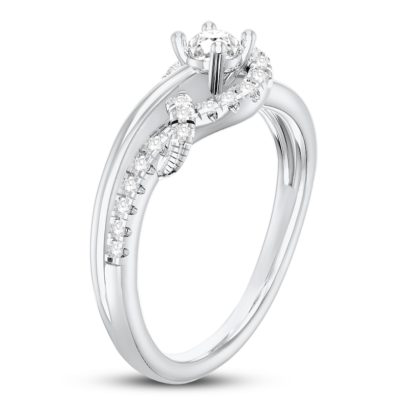 Diamond Ring 3/8 ct tw 10K White Gold