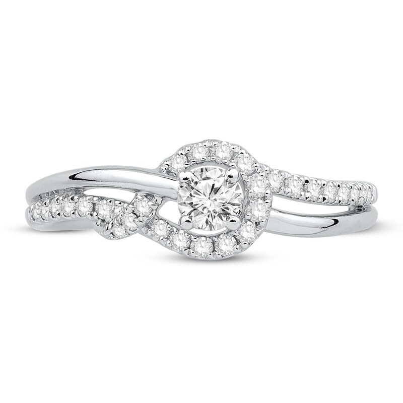 Diamond Ring 3/8 ct tw 10K White Gold