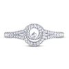 Thumbnail Image 2 of Closer Together Diamond Ring 1/4 ct tw 10K White Gold