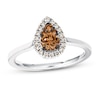 Thumbnail Image 1 of Le Vian Chocolate Diamond Ring 1/2 Round 14K Vanilla Gold