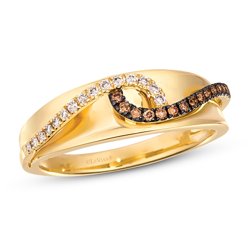 Le Vian Diamond Ring 1/6 ct tw Round 14K Honey Gold