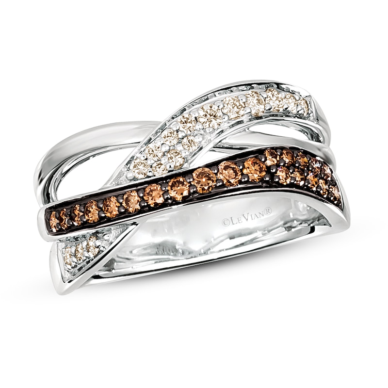 Main Image 1 of Le Vian Diamond Ring 3/8 ct tw Round 14K Vanilla Gold