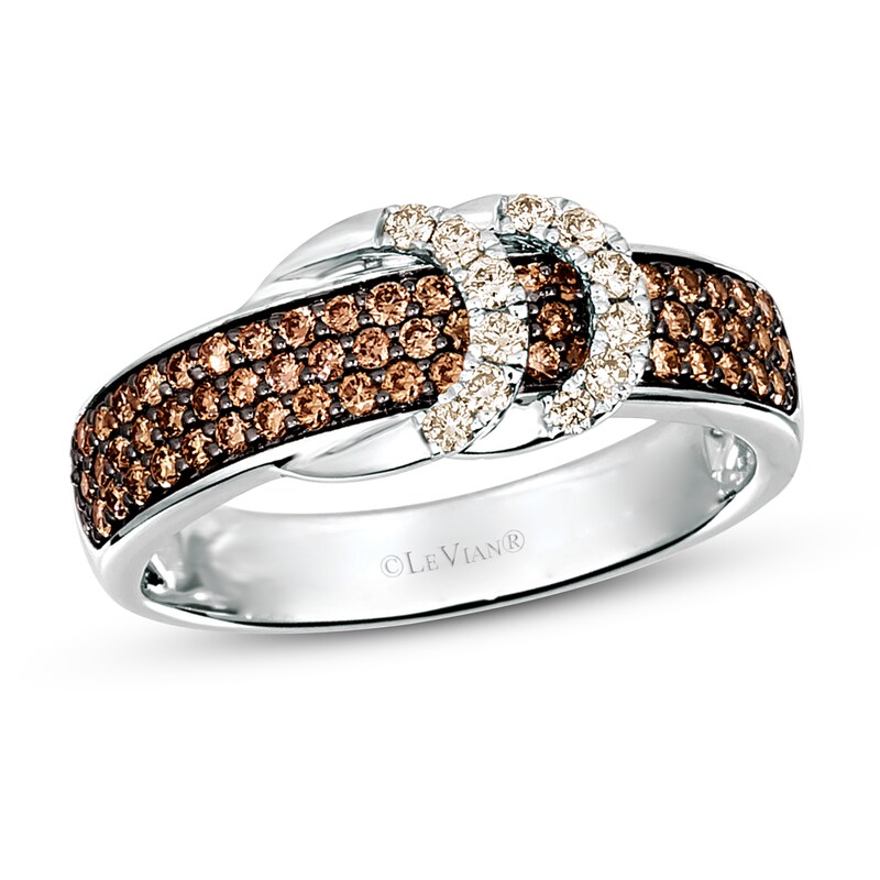 Main Image 1 of Le Vian Diamond Ring 5/8 ct tw Round 14K Vanilla Gold