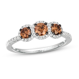 Le Vian Diamond Ring 3/4 ct tw Round 14K Vanilla Gold