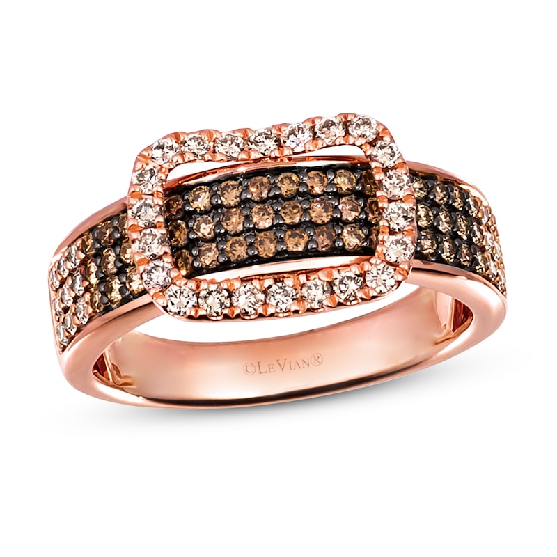 Main Image 1 of Le Vian Diamond Ring 5/8 ct tw Round 14K Strawberry Gold