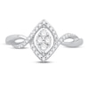 Thumbnail Image 3 of Diamond Promise Ring 1/4 ct tw Round 10K White Gold