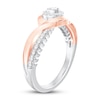 Thumbnail Image 1 of Diamond Promise Ring 1/8 ct tw Round 10K Two-Tone Gold