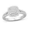 Thumbnail Image 0 of Diamond Ring 1/2 ct tw Round/Princess 10K White Gold