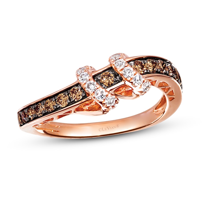 Main Image 1 of Le Vian Diamond Ring 1/2 ct tw Round 14K Strawberry Gold