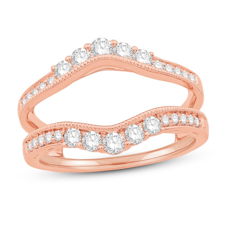 Main Image 1 of Diamond Enhancer Ring 5/8 ct tw Round 14K Rose Gold