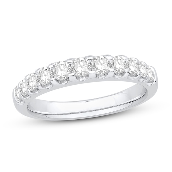 Diamond Wedding Band 34 ct tw Round 14K White Gold