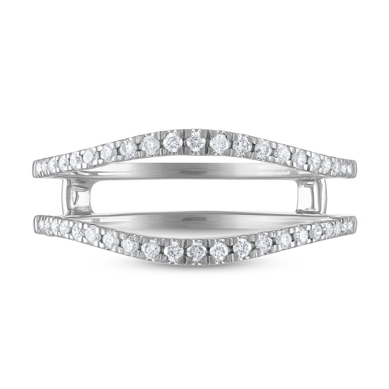 Diamond Enhancer Ring 1/4 ct tw Round 14K White Gold