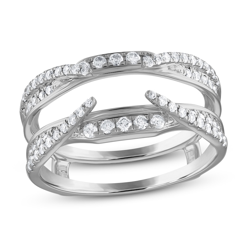 Diamond Enhancer Ring 1/2 ct tw Round 14K White Gold