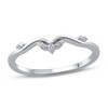Thumbnail Image 1 of Contour Ring Diamond Accents 14K White Gold