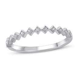 Diamond Stackable Ring 1/20 ct tw Round 10K White Gold