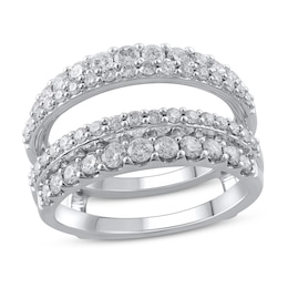 Diamond Enhancer Ring 1-1/4 ct tw Round 14K White Gold