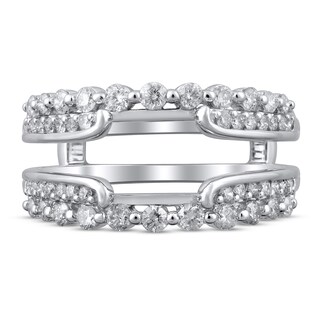 Diamond Enhancer Ring 3/4 ct tw Round 14K White Gold | Jared