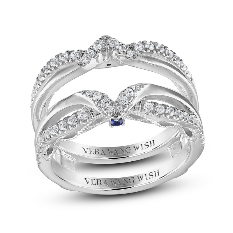 Main Image 1 of Vera Wang WISH Diamond Enhancer Ring 3/8 ct tw Round 14K White Gold