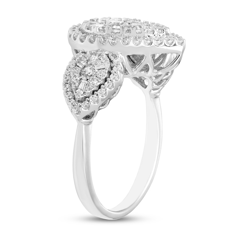 Diamond Ring 1 ct tw Round 14K White Gold