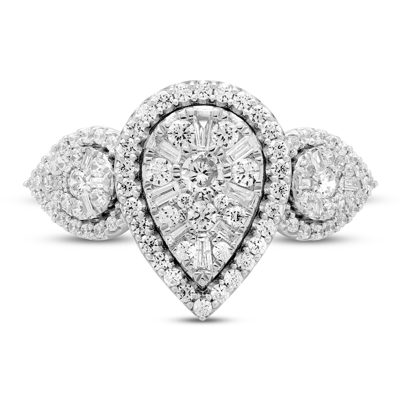 Diamond Ring 1 ct tw Round 14K White Gold