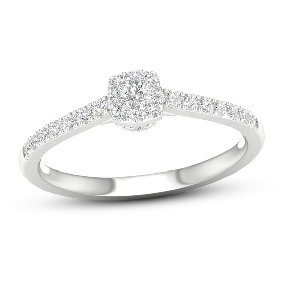 Diamond Promise Ring 14 ct tw Round 10K White Gold