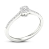 Thumbnail Image 3 of Diamond Promise Ring 1/4 ct tw Round 10K White Gold