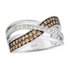 Thumbnail Image 1 of Le Vian Chocolate Diamond Ring 3/4 ct tw Round 14K Vanilla Gold