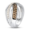 Thumbnail Image 2 of Le Vian Chocolate Diamond Ring 3/4 ct tw Round 14K Vanilla Gold