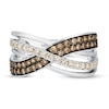 Thumbnail Image 4 of Le Vian Chocolate Diamond Ring 3/4 ct tw Round 14K Vanilla Gold