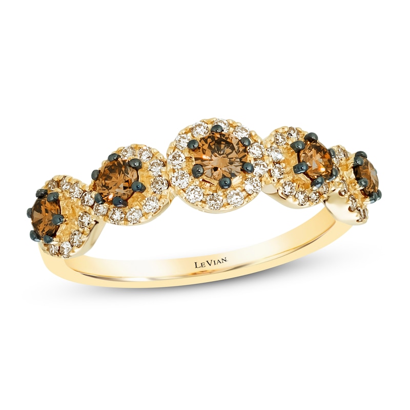 Main Image 1 of Le Vian Diamond Ring 5/8 ct tw Round 14K Honey Gold