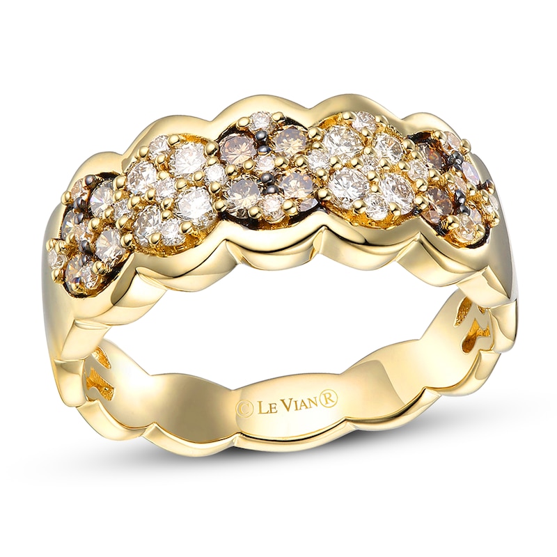 Le Vian Diamond Ring 5/8 ct tw Round 14K Honey Gold