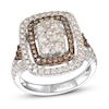 Thumbnail Image 0 of Le Vian Chocolate Diamond Ring 1-5/8 ct tw Round 14K Vanilla Gold