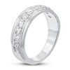 Thumbnail Image 1 of Men's Diamond Wedding Band 1 ct tw Round 14K White Gold