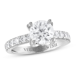 Vera Wang WISH Diamond Engagement Ring 2-1/2 ct tw Round Platinum
