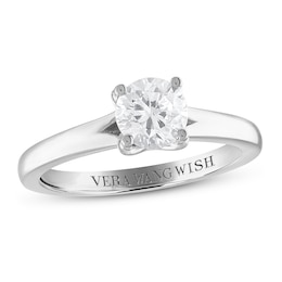 Vera Wang WISH Diamond Engagement Ring 1 ct tw Round Platinum (VS2/I)