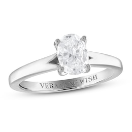 Vera Wang WISH Diamond Engagement Ring 1 ct tw Oval Platinum (VS2/I)