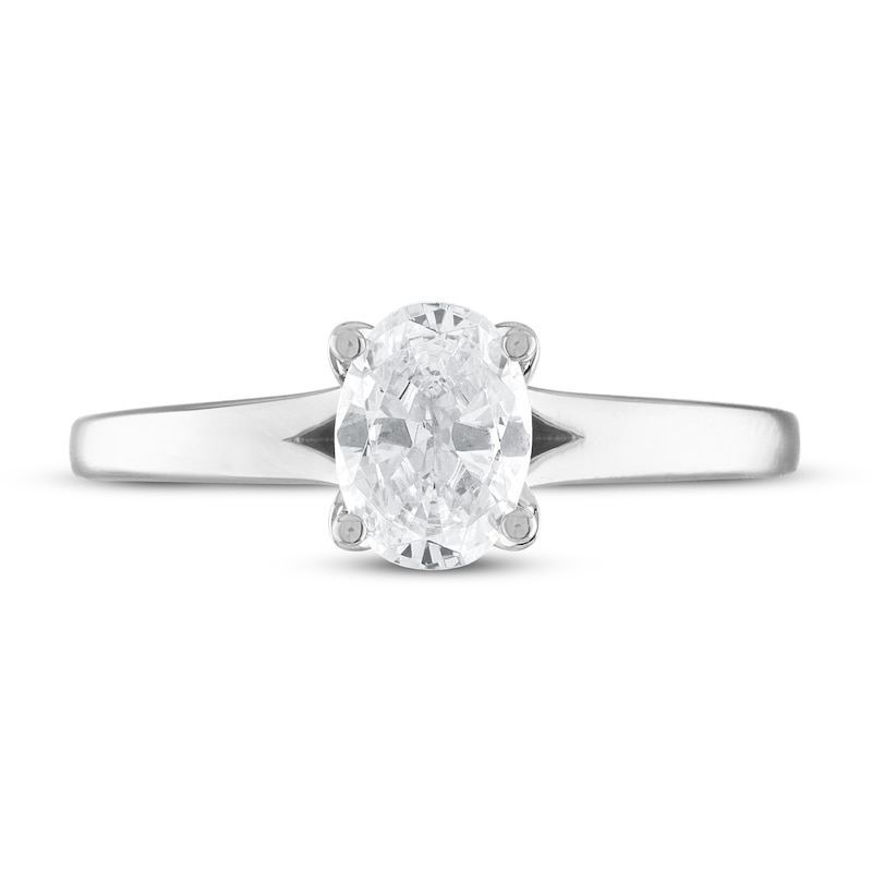 Vera Wang WISH Diamond Engagement Ring 1 ct tw Oval Platinum (VS2/I)
