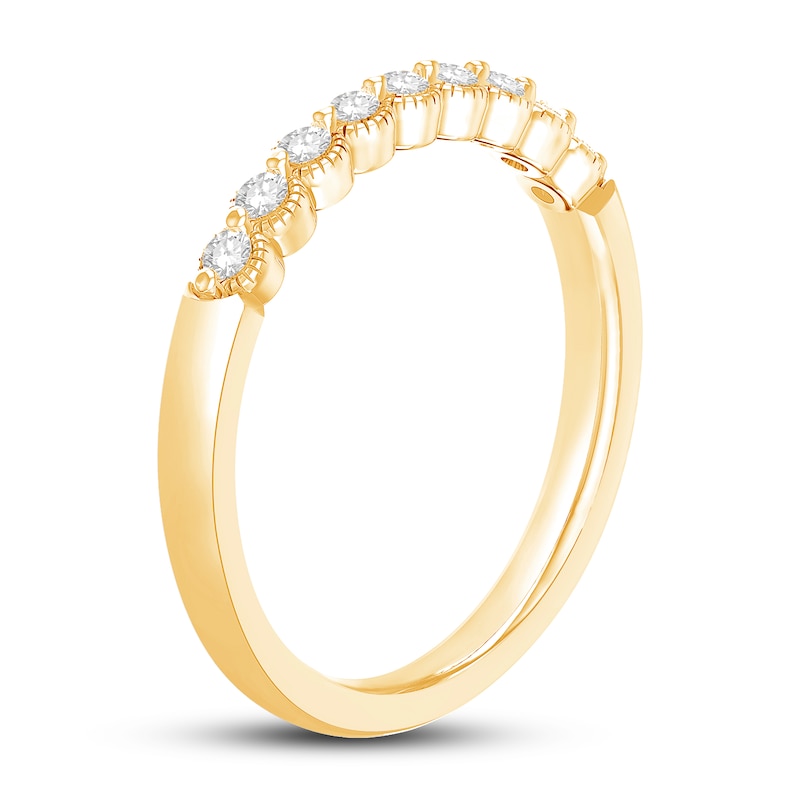 Main Image 2 of Diamond Anniversary Ring 1/5 ct tw Round 14K Yellow Gold