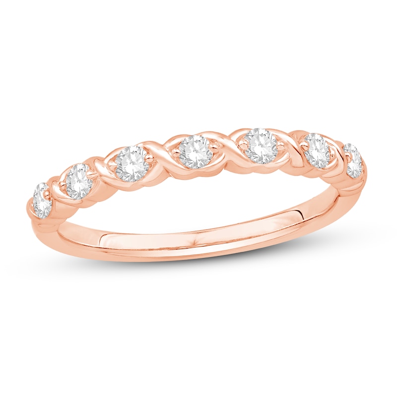 Main Image 1 of Diamond Anniversary Band 1/3 ct tw Round 14K Rose Gold