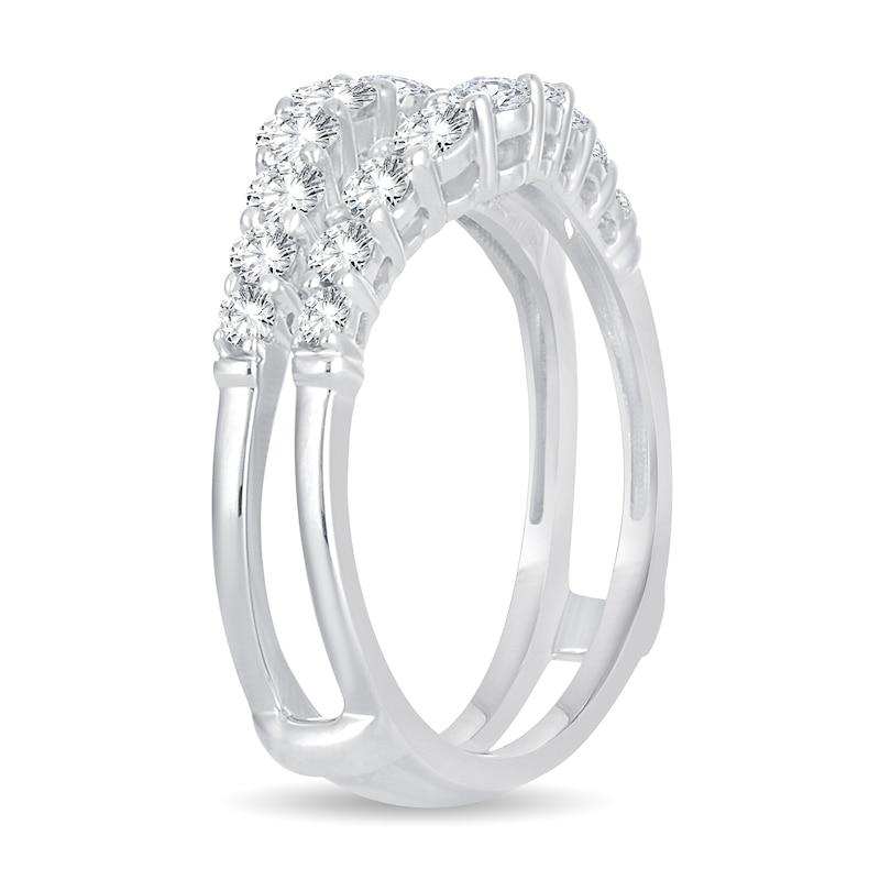 Diamond Enhancer Ring 1 ct tw Round 14K White Gold