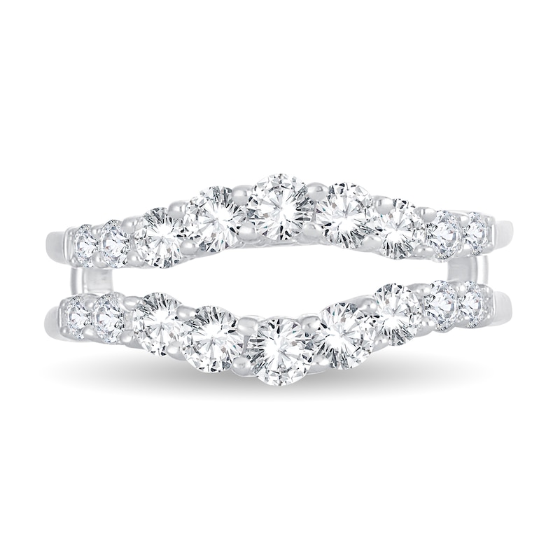 Main Image 3 of Diamond Enhancer Ring 1 ct tw Round 14K White Gold