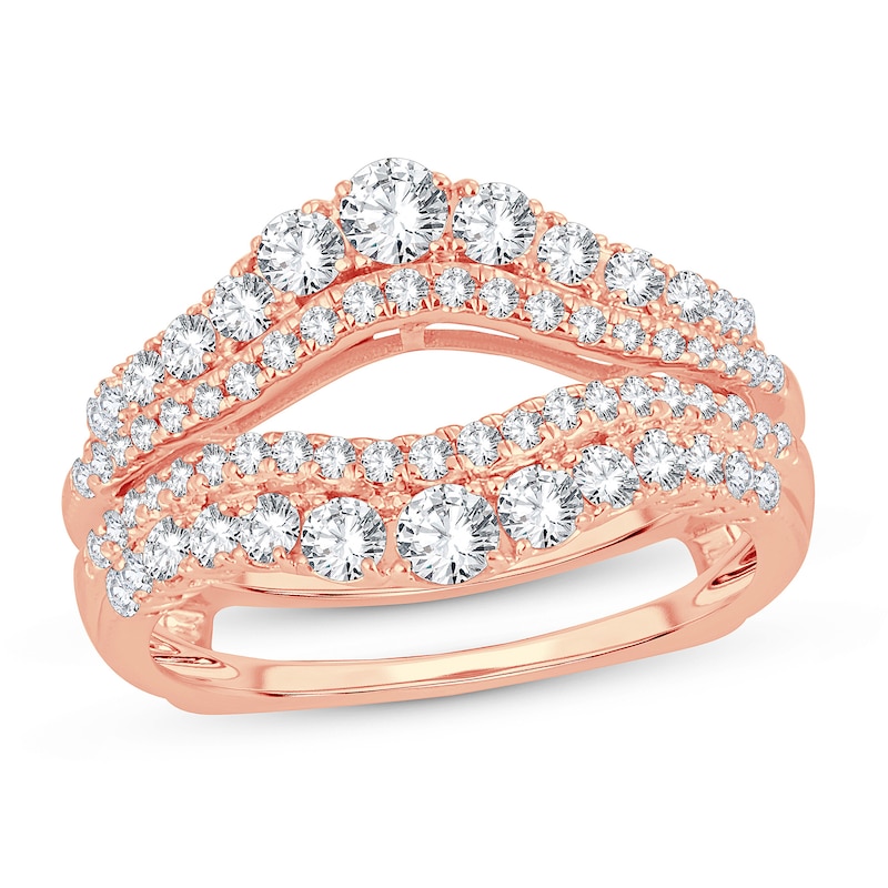 Main Image 1 of Diamond Enhancer Ring 1 ct tw Round 14K Rose Gold